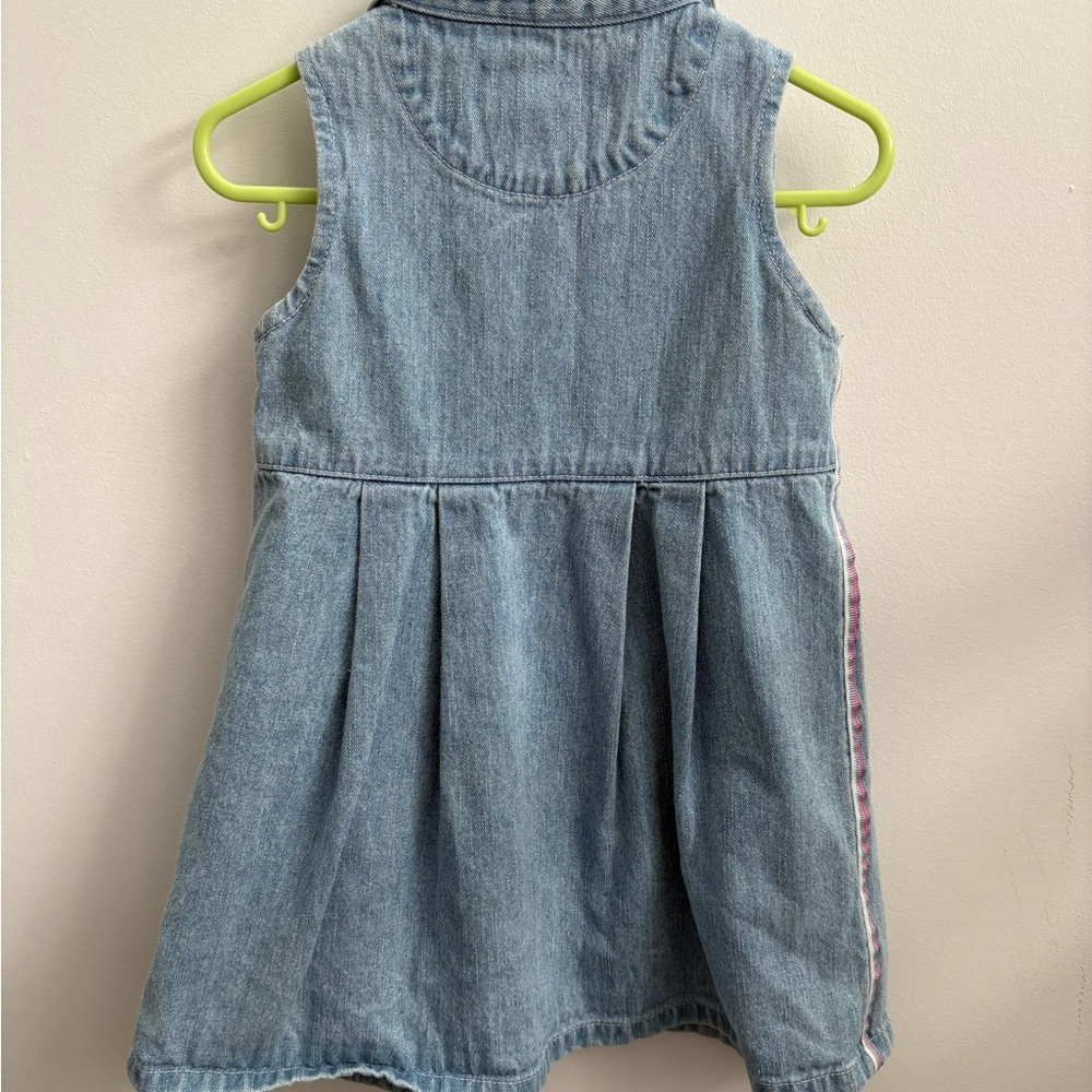 Vintage b.u.m. Equipment Denim Dress 2T Y2K Toddler - Picture 5 of 6